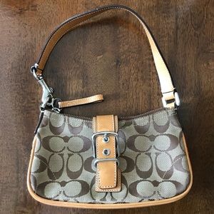 Coach Signature Mini Purse with Buckle